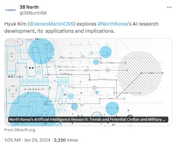 Should the world be concerned about the misuse of AI in North Korea?